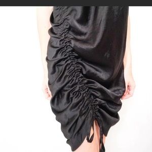 Alexander Wang asymmetrical black dress